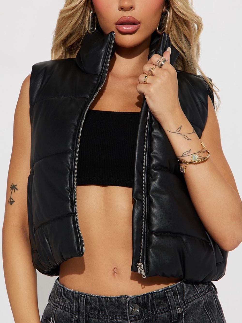 Leather vest